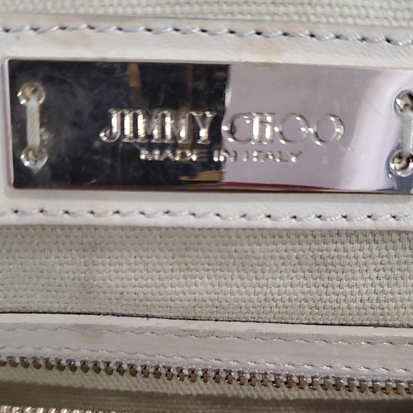 Jimmy Choo Chic Beige and Brown Women's Satchel - Picture 14 of 15